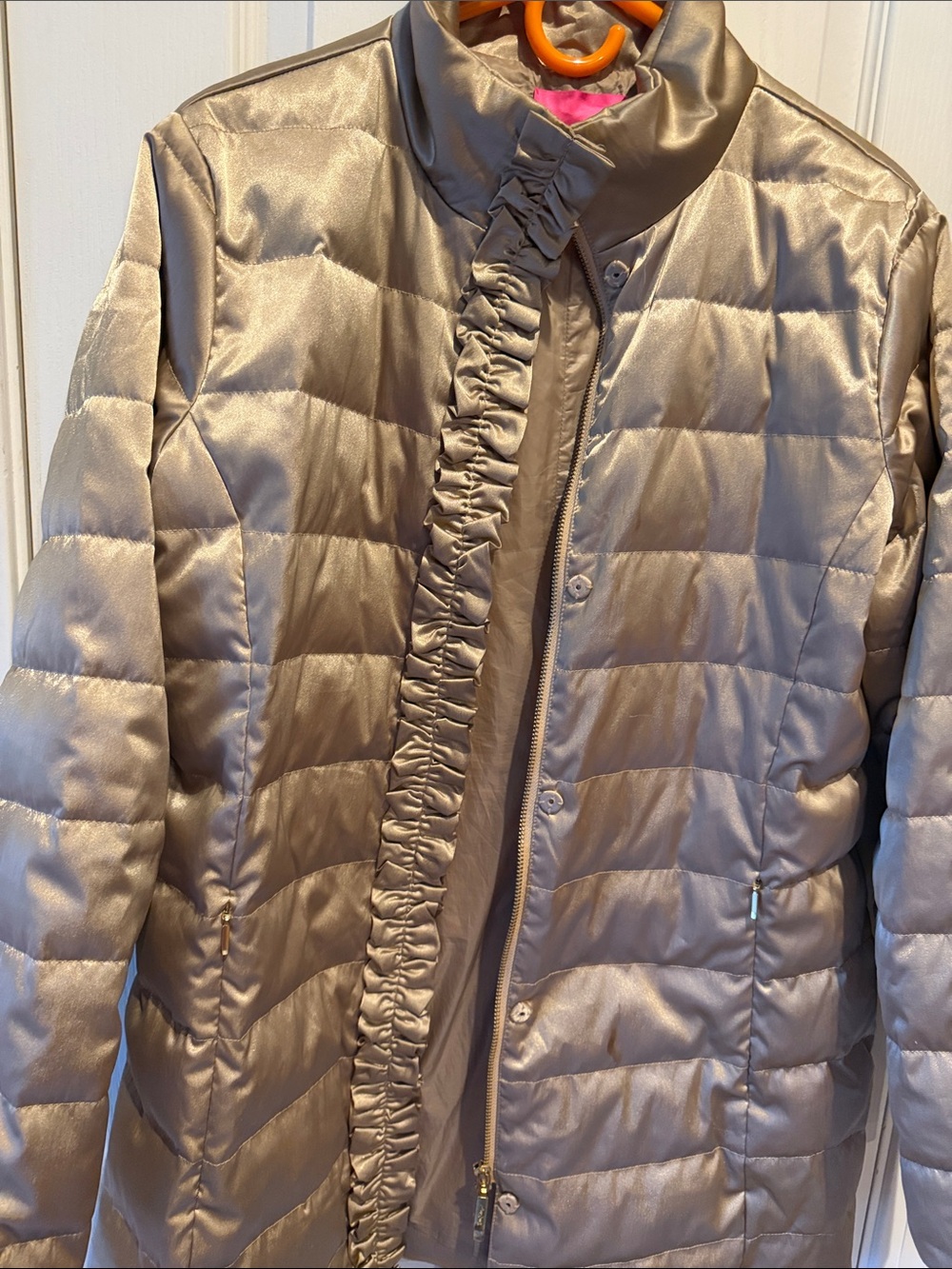 Lilly Pulitzer Jacket size 8 brushed metallic gold - Picture 5 of 7